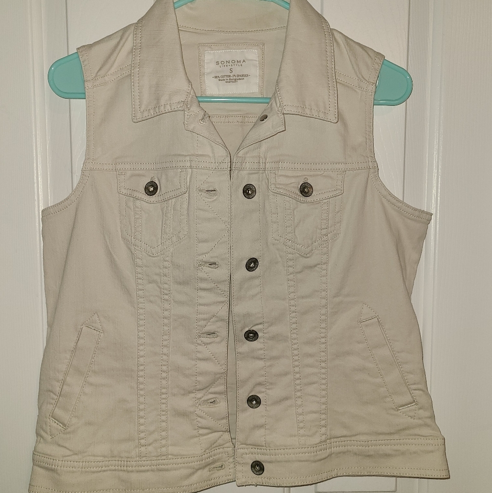 Sonoma small denim vest